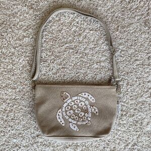 Sun & Sand Accessories Cotton Sea Turtle bag with adjustable & detachable strap